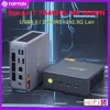 K6 M6 GMKtec Nucbox Mini PC Gamer AMD Ryzen 7 7840HS R5 6600H USB4 2*DDR5 2*PCIE 2*2.5G NUC Desktop Computer Windows 11 WiFi6E 1