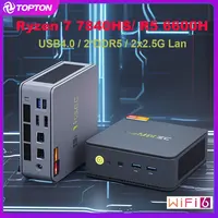 K6 M6 GMKtec Nucbox Mini PC Gamer AMD Ryzen 7 7840HS R5 6600H USB4 2*DDR5 2*PCIE 2*2.5G NUC Desktop Computer Windows 11 WiFi6E 1