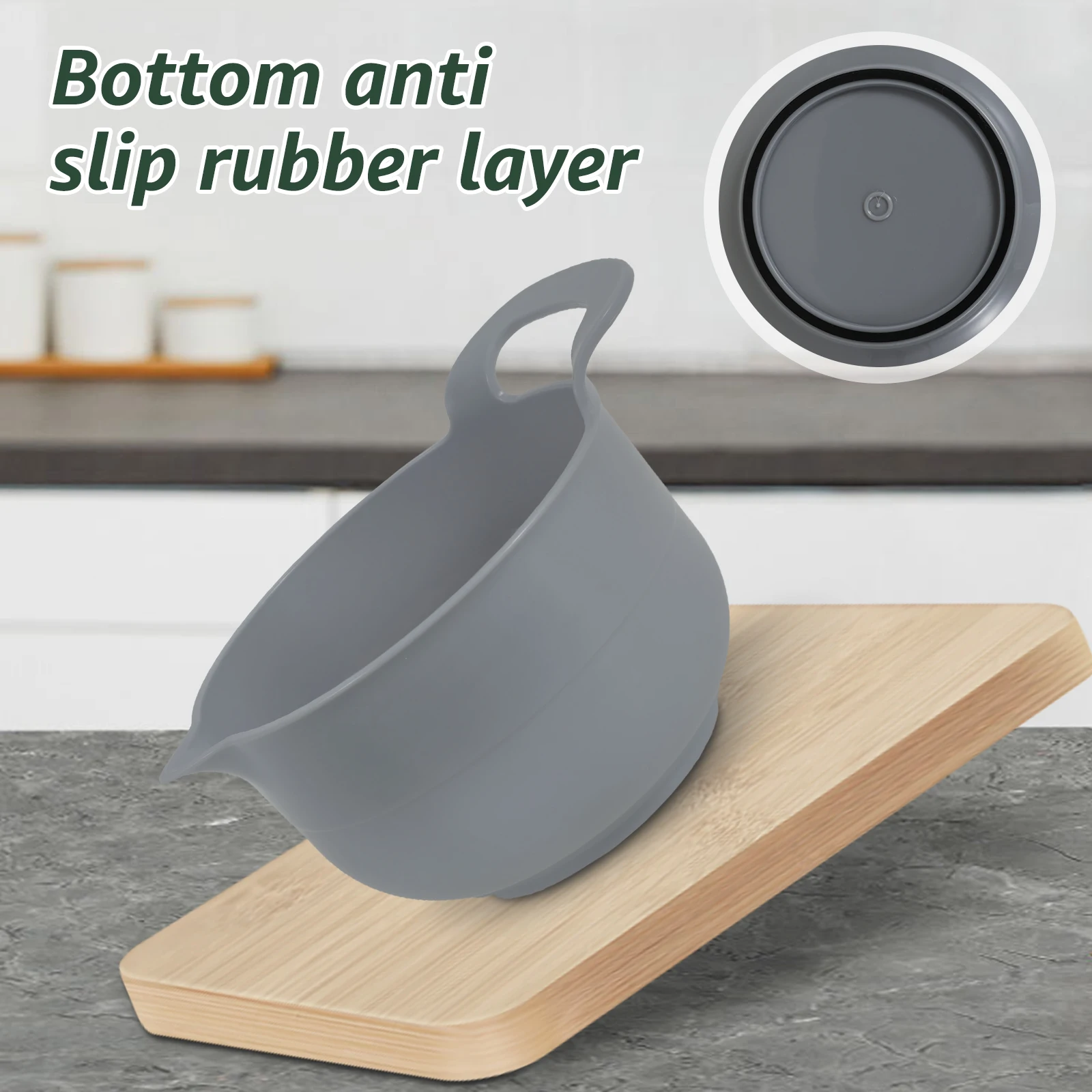 Zanfqvo Ciotole iscelatori in Acciaio Inox, Set di 5 Insalatiera con