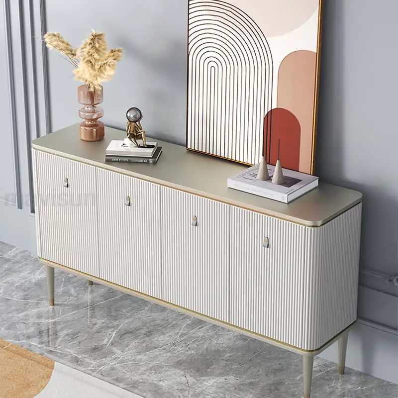 Light Luxury Kitchen Cabinets With Rounded Edges Sofa Solid Wood Furniture Large Villa American Style Sideboard For Dining Room