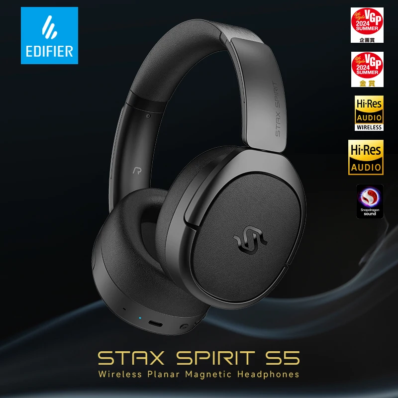 Edifier Stax Spirit S5 Wireless Headphones Planar Magnetic Headset 