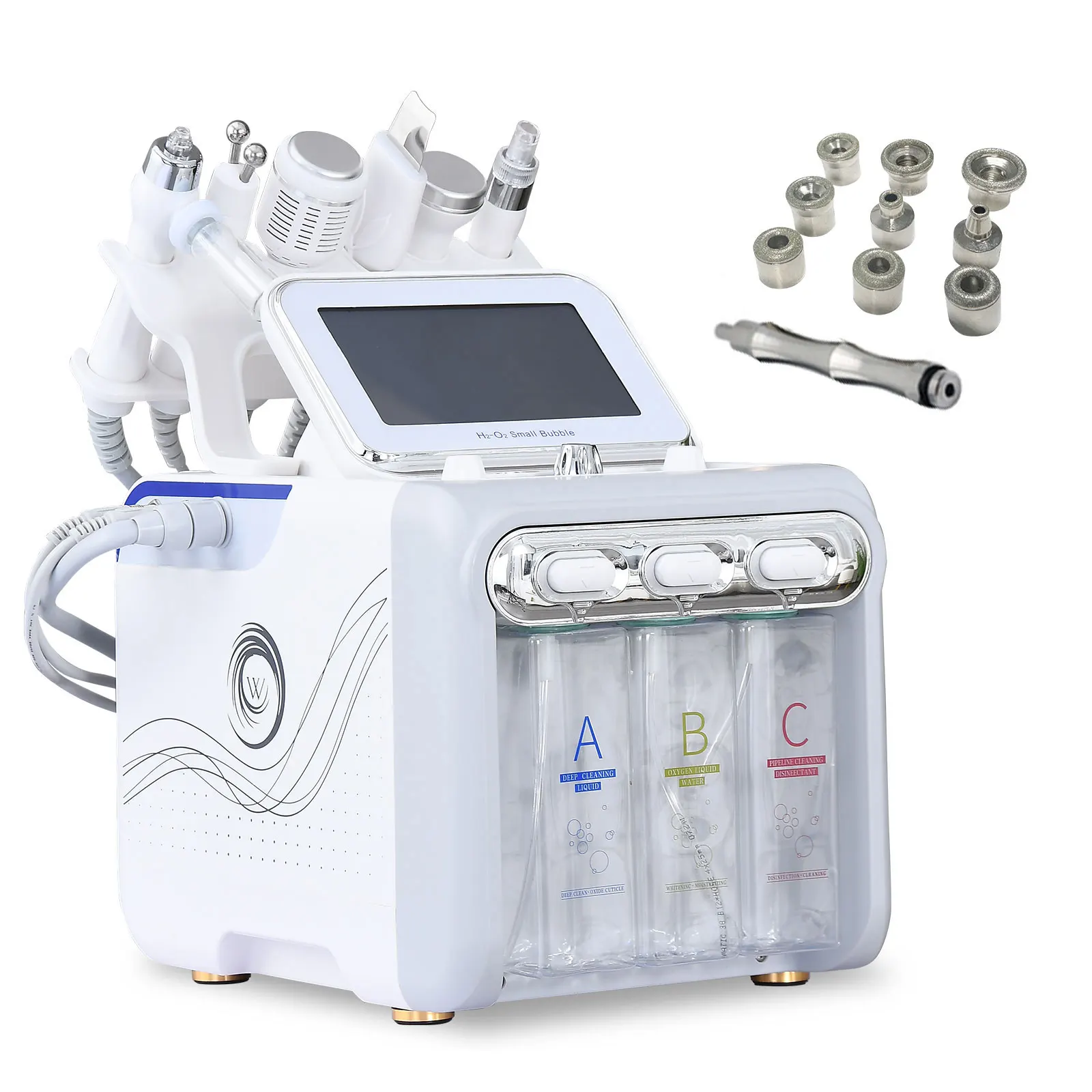 Hot selling hydro Microdermabrasion machine diamond hydra 6 in1 h202 beauty machine facial