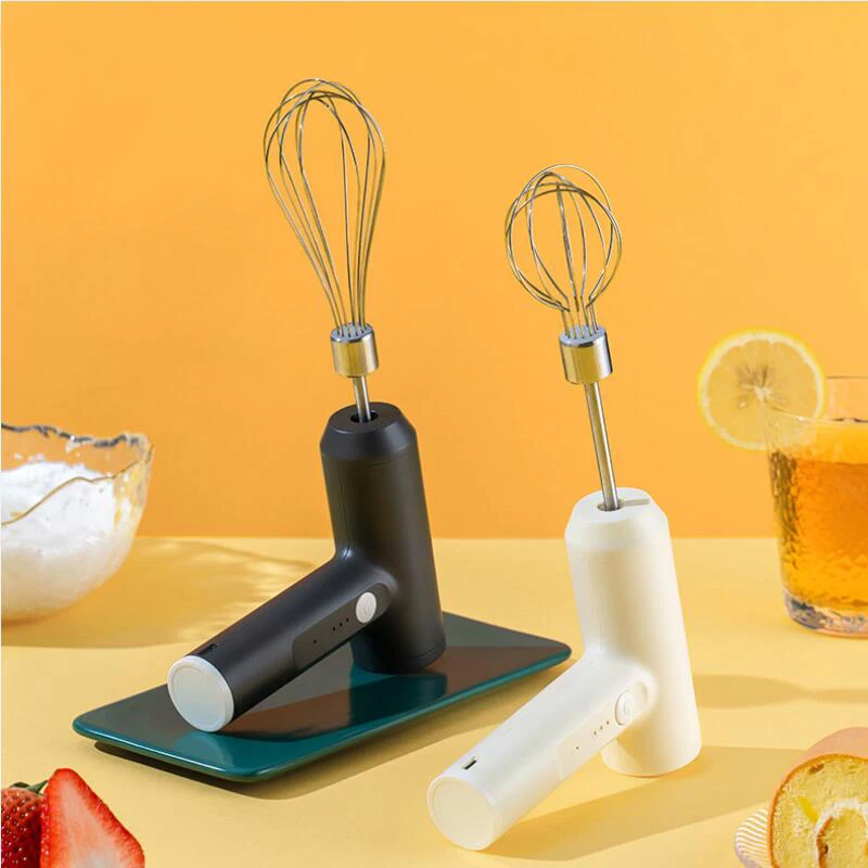 Electric Foamer Mixer Whisk Beater Stirrer 3-Speeds Coffee Milk Drink  Frother USB Rechargeable Handheld Food Blender Whisk - AliExpress