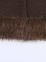 TFAFXY Women Knitted Cardigan 2025 Autumn Artificial fur spliced Long Sleeve Single Breasted Loose Sweater Female Top Y2K - Image 5