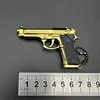 Detachable 1:3 92f Alloy Pistol Model Keychain Portable Toy Gun Fake Gun Decoration Military Fan Collection Party Holiday  Gift 6