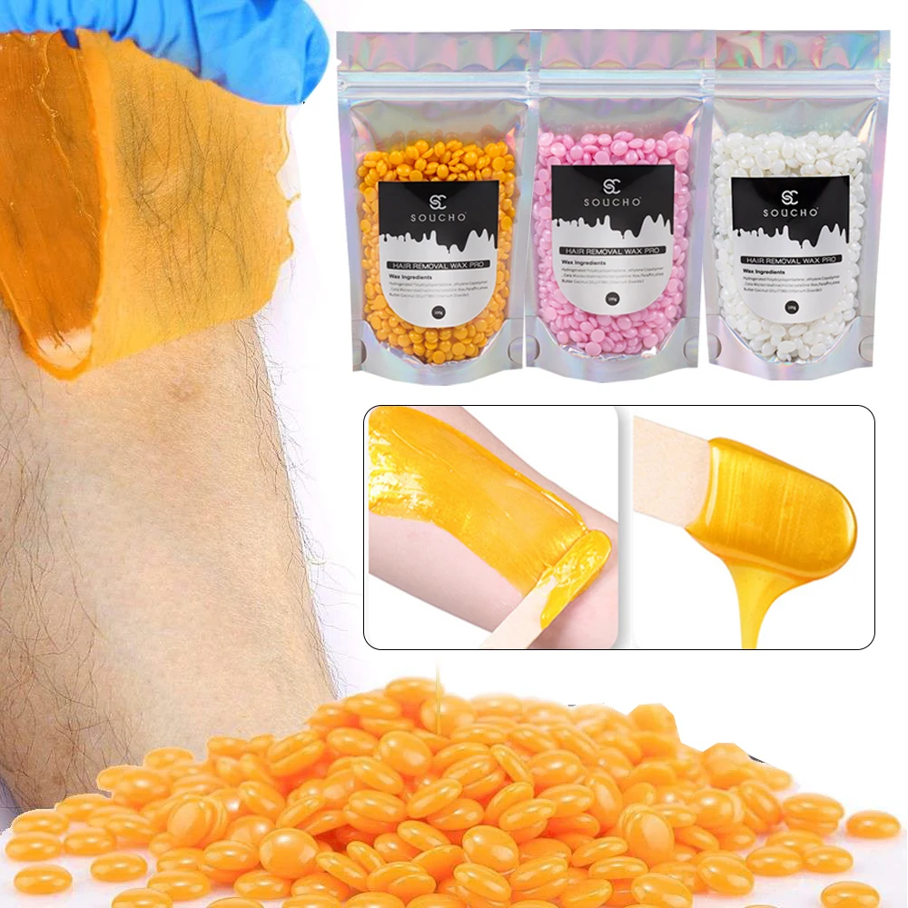 25100gHairRemovalWaxBeadsPainlessProfessionalDepilatoryWax