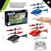 Mini Gesture Sensing Flying Remote Control Aircraft Toys 2 Channel RC Helicopters Interactive Outdoor Gifts 6