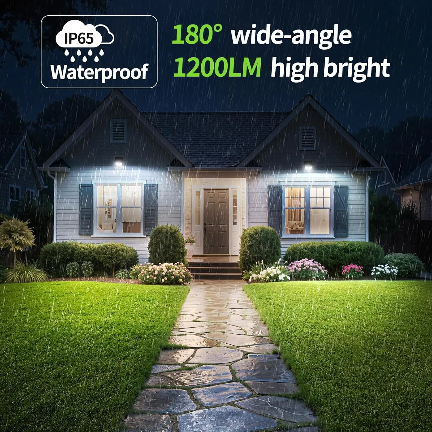 รูปสินค้า ไฟโซลาร์เซลล์ 3 โหมด กันน้ำ IP65 ตรวจจับเคลื่อนไหว