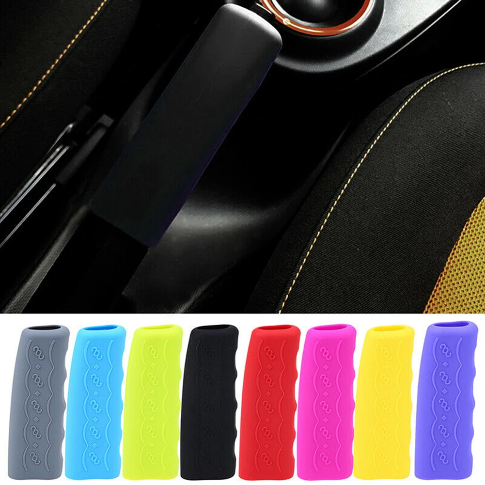 

Easy Installation High Quality Handbrake Grip Gear Shift Cover Friendly Nonslip Silicone Cover 1 Set Car Accessories