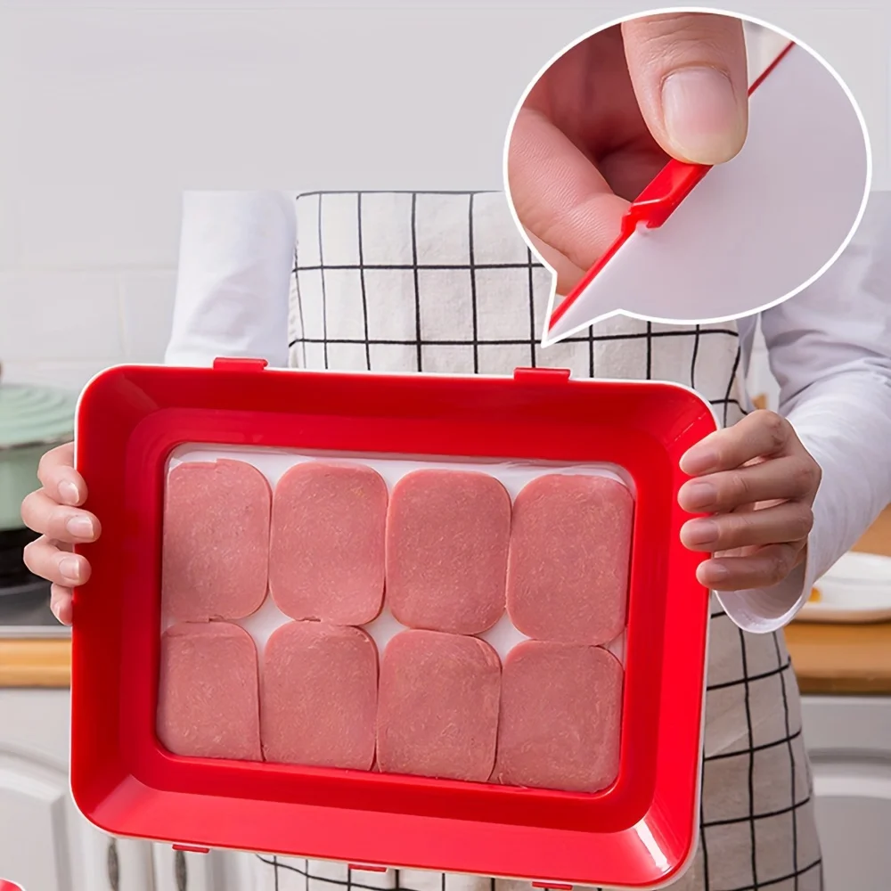 Durable 1-Pack Reusable Food Storage Trays-Plastic Kitchen Organization and Restaurant Use-Fridge Replacement Storage Boxes