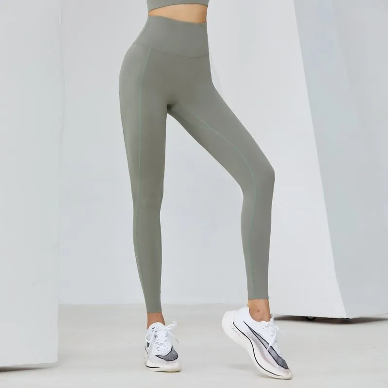 Seamless Sports Leggings Women Yoga Elastic High Waist Sweatpant Buttery Soft Pants Workout Leggins Gym Push Up Fitness Tights