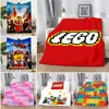 L-LEGOS Toy Printed Blanket Picnic Blankets Warm Blanket Soft and Comfortable Blanket Home Travel Birthday 1
