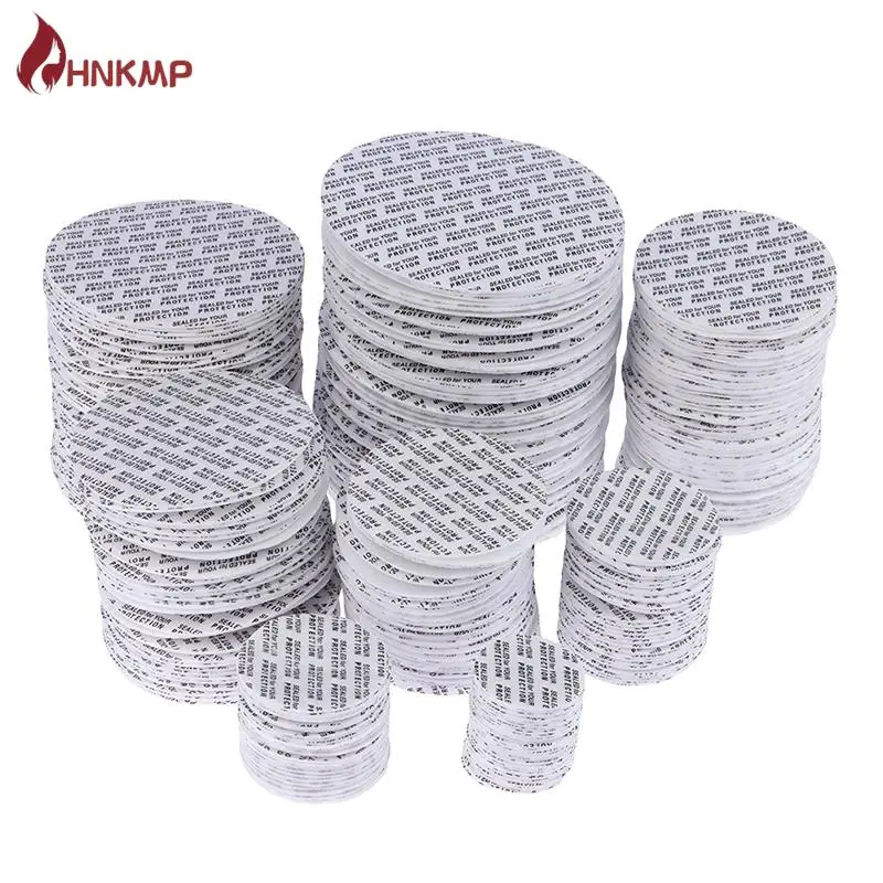 자체 접착 폼 압력 민감성 도장 캡 라이닝, 탬퍼 방지 씰 라이너, 화장품 항아리 병 포트, 20mm-82mm, 200 개