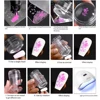 New Rotatable Transparent Stamps Variable Pattern Size Silicone Fingertip Printing French Nail Seal Stamper Scraper Tool 6