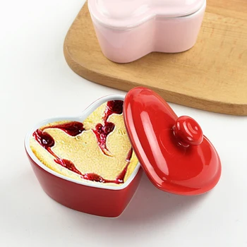 Heart-Shaped Oven-Safe Ramekin Bowls – Small Dipping & Dessert Cups 1