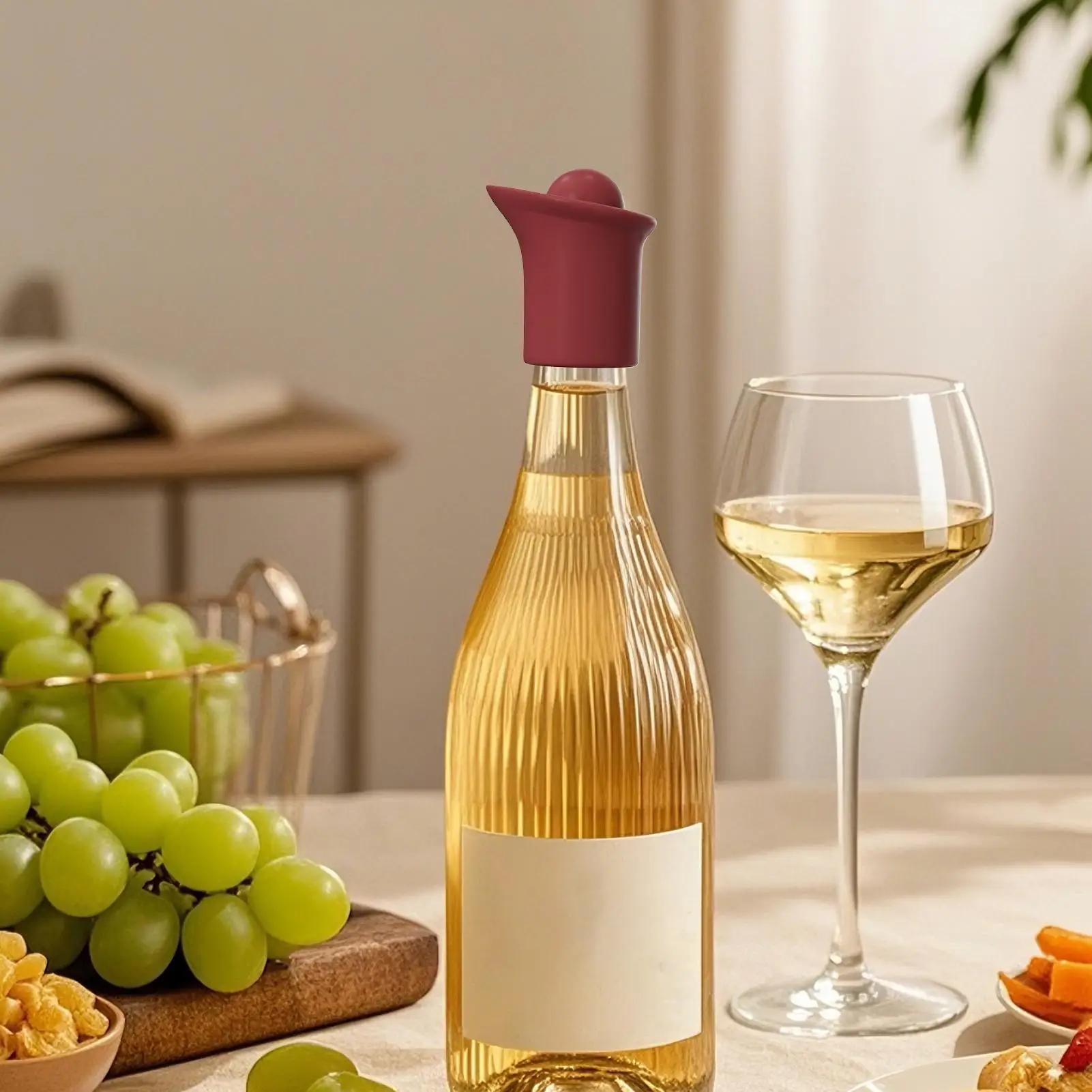 Bottle Stoppers Reusable Wine Saver Bottle Stoppers Leak-Proof Plug Topper Kitchen Gadgets For Home Bar Camping Travel