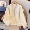 French round Neck Short Women's Jacket New Fashion Spring New Style Top Trendy Outerwear Casual Female Coat Spring Autumn