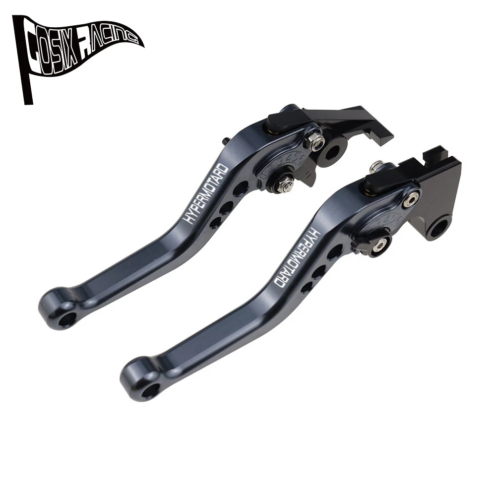 짧은 브레이크 클러치 레버 세트, HyperMOTARD 821 HyperStrada 13-15 HyperMOTARD 939 Strada 16-17 오토바이 CNC 액세서리