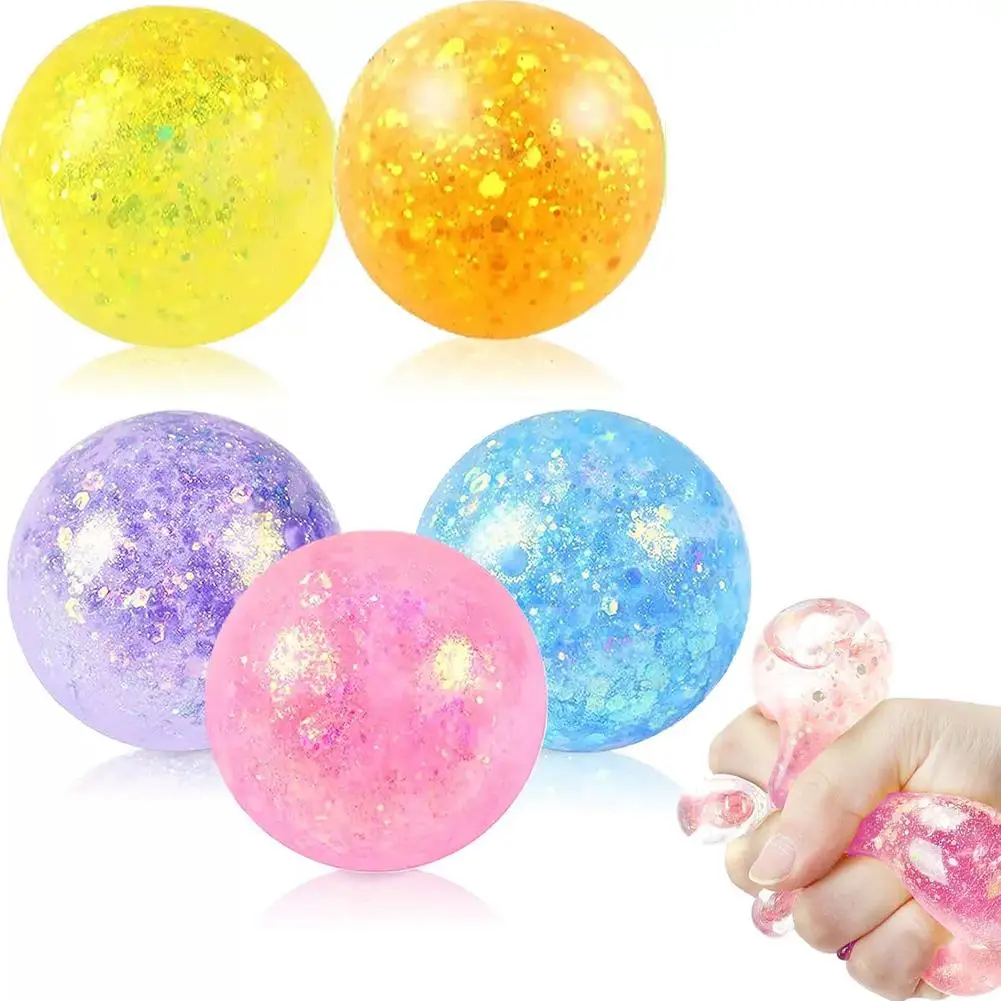 Glitter sensorisch fidget speelgoed rekbaar stressvermindering_voghion.com