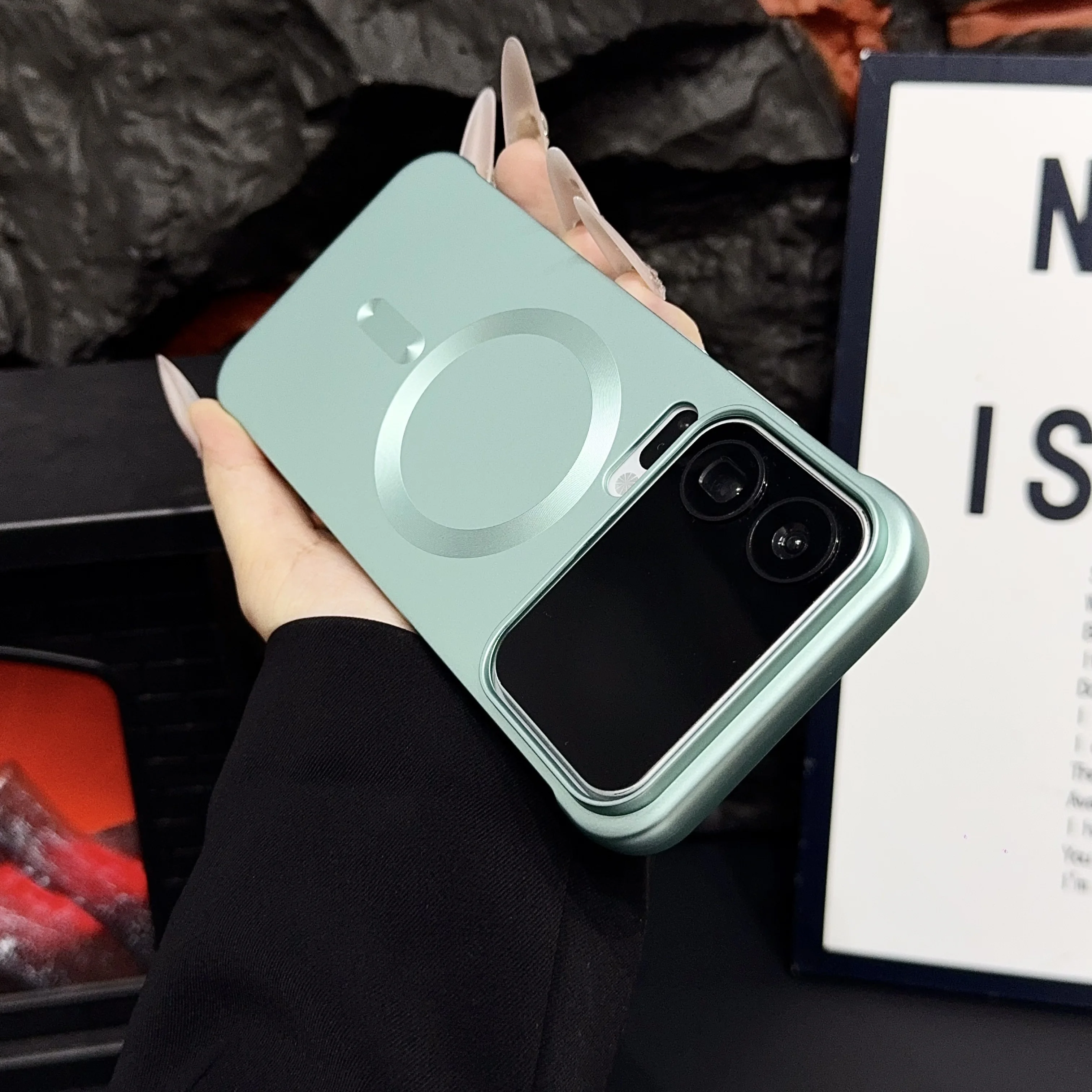 Luxury Matte Frameless Magnetic Wireless Charging Case - Ultra Slim Armor Cover
