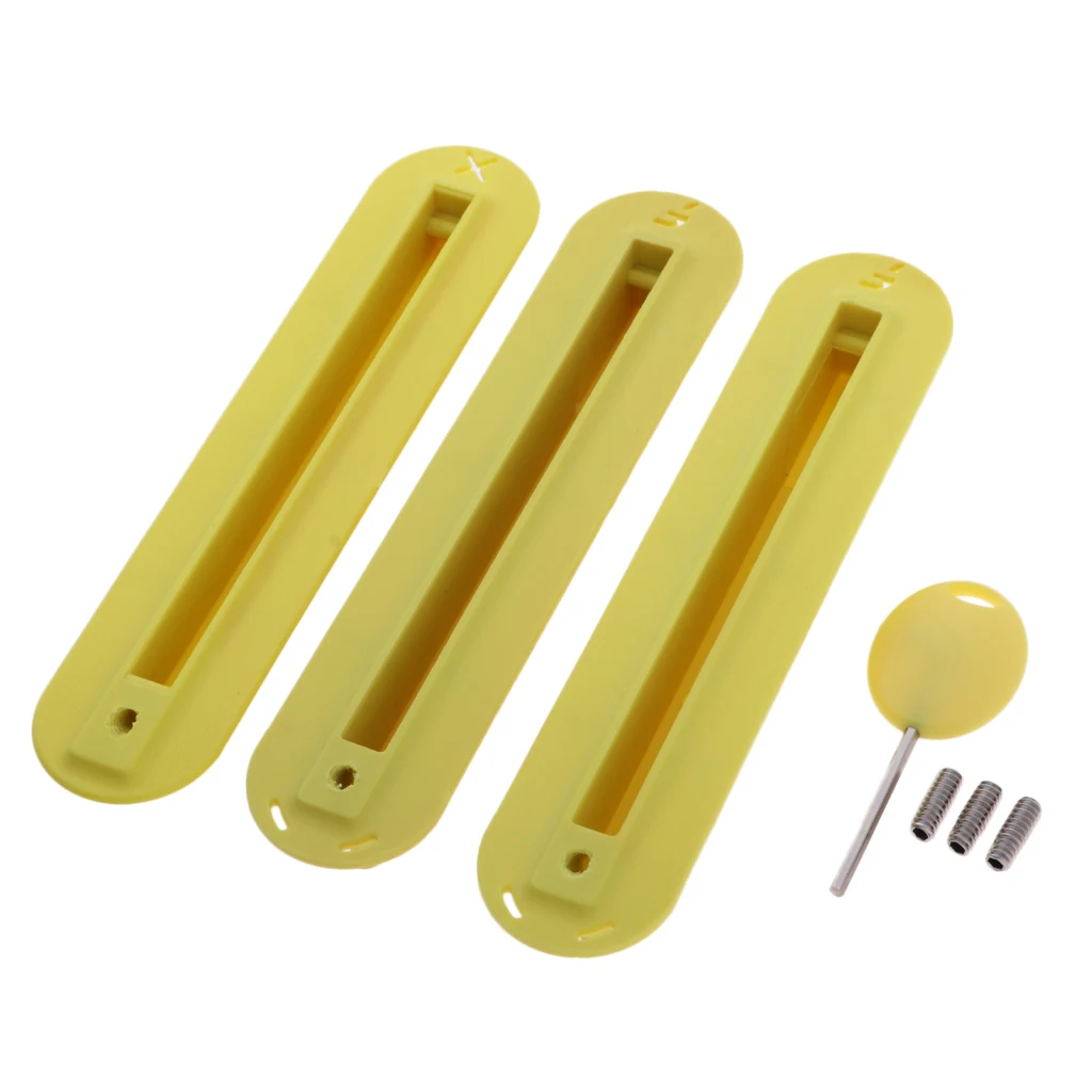 3pcs/Set PVC Surfing Surf Tri- Box Future Thruster Fin Boxes Accessories