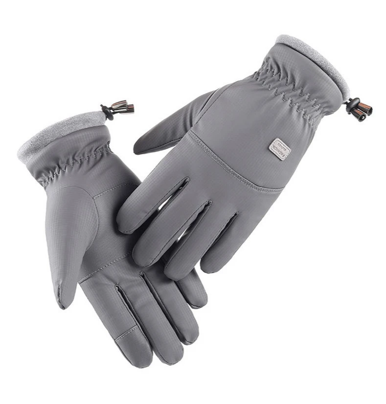 Winter Men Warm Gloves Windproof Non-slip Sports Cycling Gloves Outdoor Touch Screen Full Finger Gloves