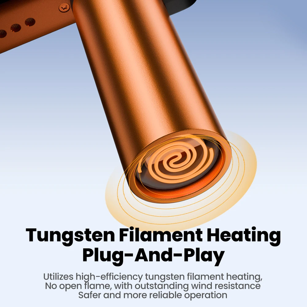 타입 C 미니 시가렛 라이터 휴대폰 OTG 전원 공급 블로우-투-이그나이트 자동 차단 배터리 없음 불꽃 없음 시가렛 라이터 어댑터