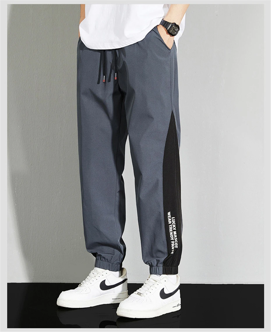 Description Picture 6 of itemSweatpants Men Jogger Pants Plus Size 8XL Fashion Casual Patchwork Trousers Male Big Size Joggers Elastic Waist