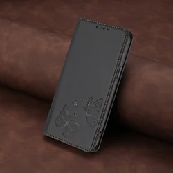 Luxury Leather Wallet Flip Case with Card Slot & Stand - Shockproof Phone Cover - Motorola Edge 30 Pro (Black-(YB - PT27))