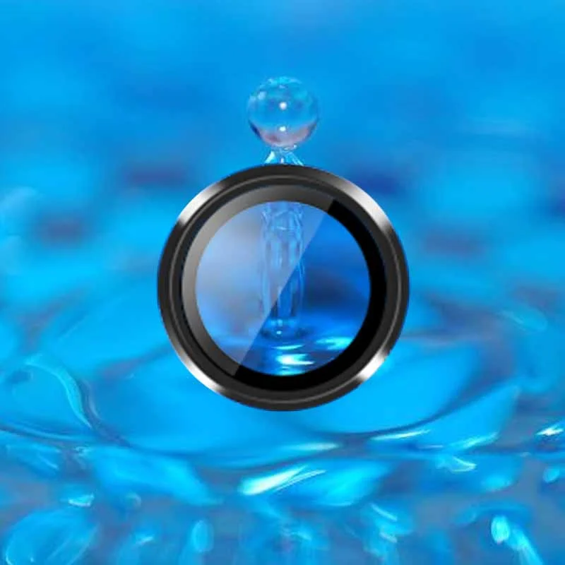 3D Curved Camera Protective Glass with Metal Ring Lens Cover
