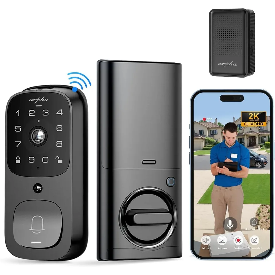 Smart Keyless Door Lock with Video Camera and WiFi
