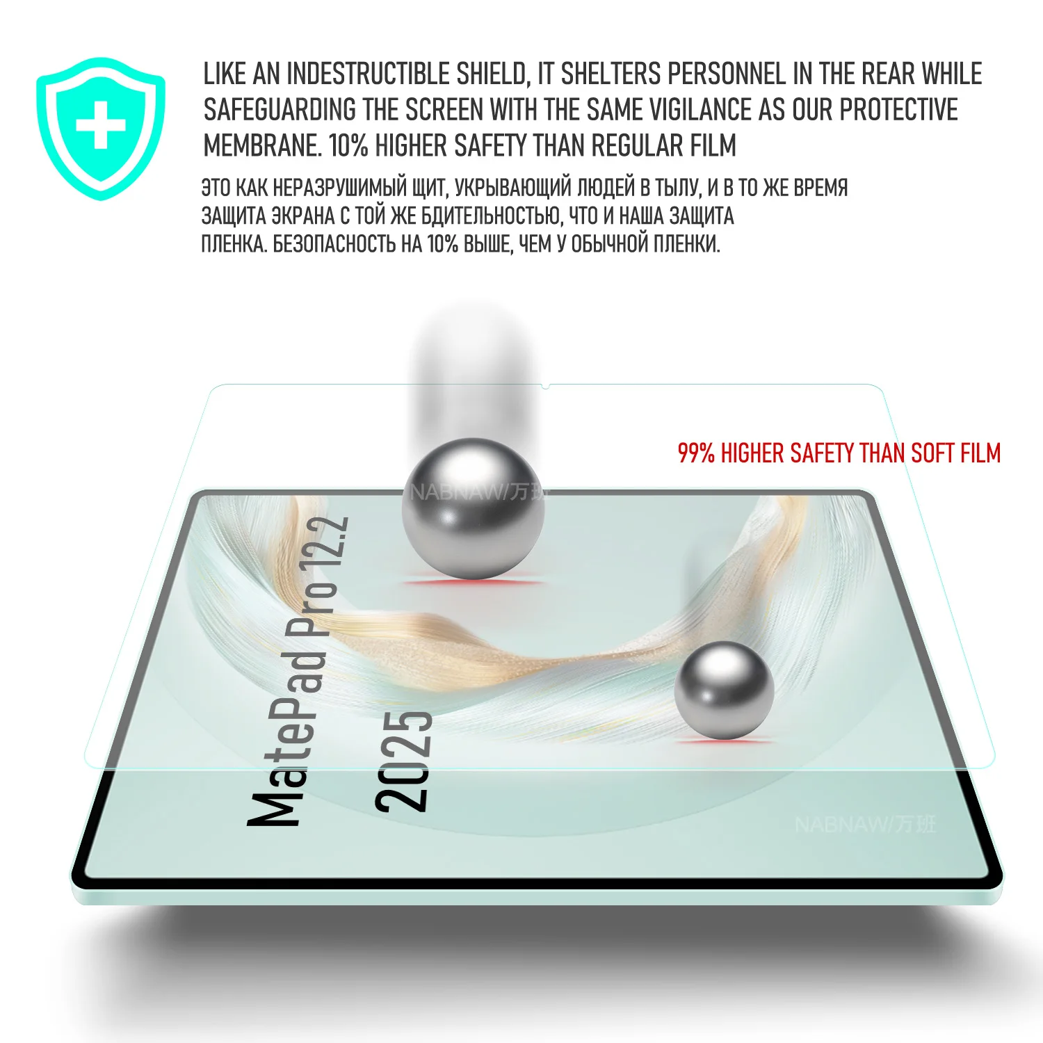 Premium Full HD Tempered Glass Screen Protector for Tablet - Scratch Proof Film