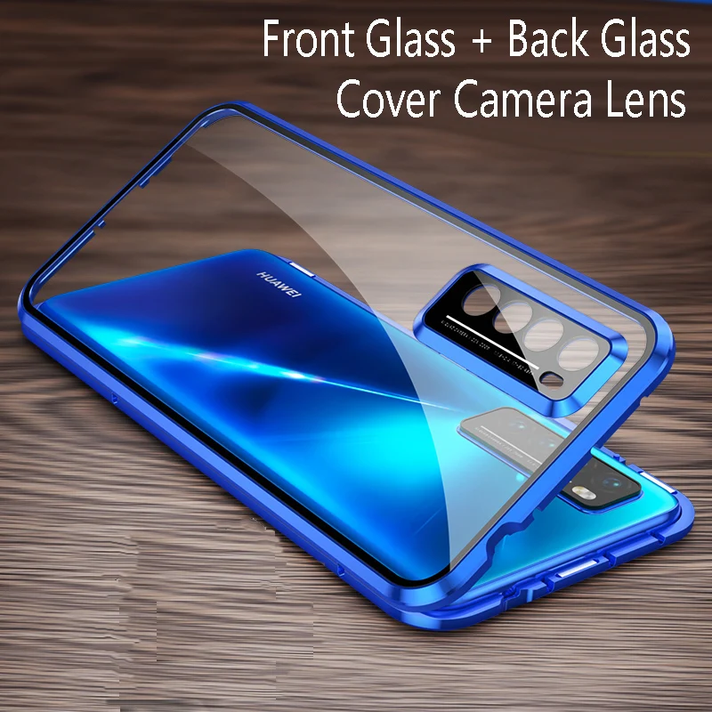 360 Full Case For Xiaomi Redmi 14C 14R Case Double Sided Magnetic Adsorption Metal Capa Tempering Glass Cover For Redmi 14R 14C phone case magnetic case phone protector cover