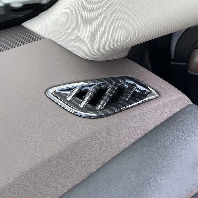 

Передняя Верхняя Крышка вентиляционного отверстия из углеродного волокна, отделка, аксессуары, Стайлинг автомобиля для Nissan Rogue X-Trail T33 2021 2022