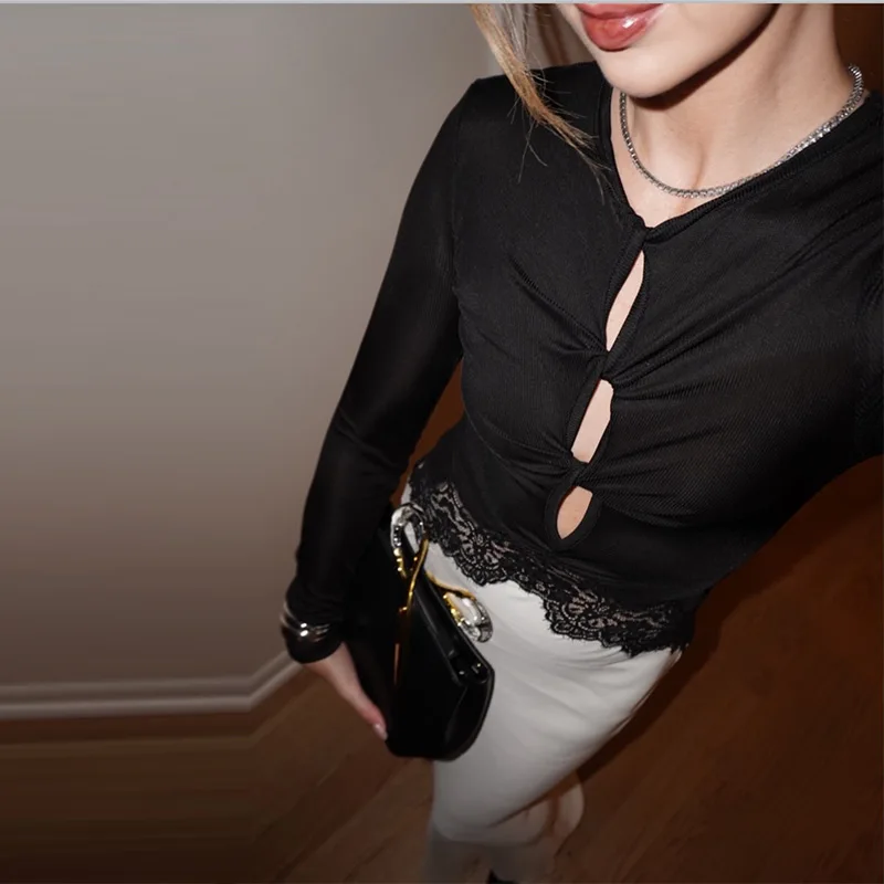 فستان ماكسي أنيق بتطريز الدانتيل للنساء، فستان طوي...