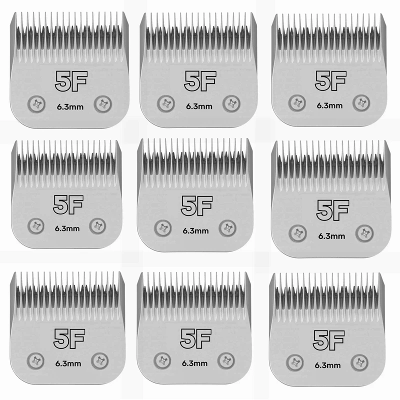 Detachable Pet Dog Grooming Clipper Blade Compatible with most Andis Oster A5 Wahl KM Animal Clippers Cut Length 1/4&rdquo;(6.3mm) 5F