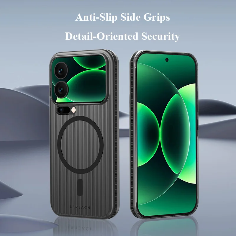 Lereach Magnetic Frosted Anti-Slip Slim Phone Case with Multi-Scene Protection