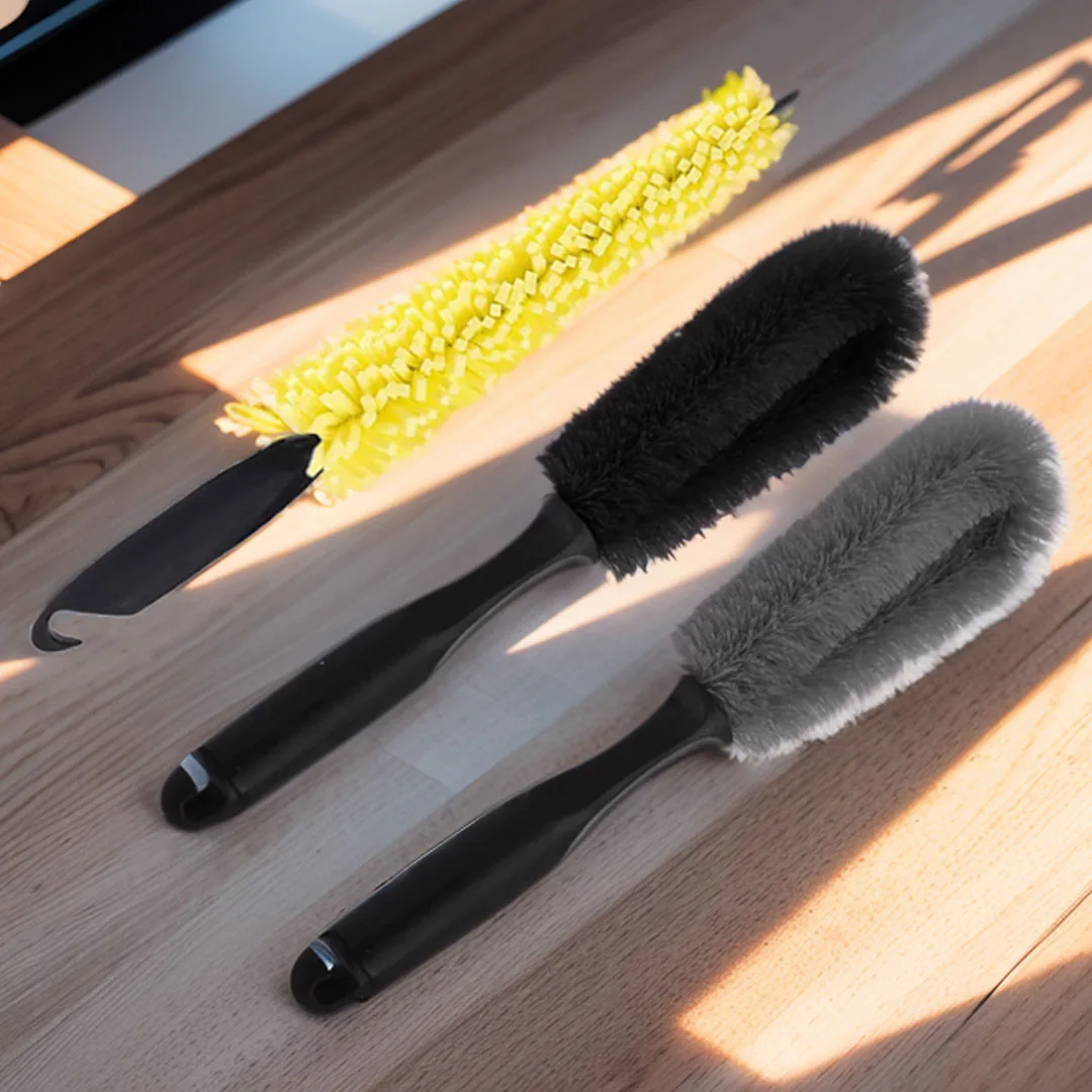 

Car Wheel Brush Tire Cleaning Brushes Tools Car Rim Scrubber Cleaner Duster Handle Motorcycle Truck Wheels Detailing Brush Tool