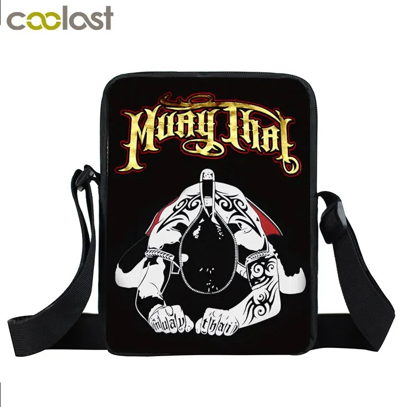 

Сумка-мессенджер Muay Thai с тигром для женщин, маленький саквояж на плечо, Женская сумочка кросс-боди, клатч для девочек-подростков, маленький ранец