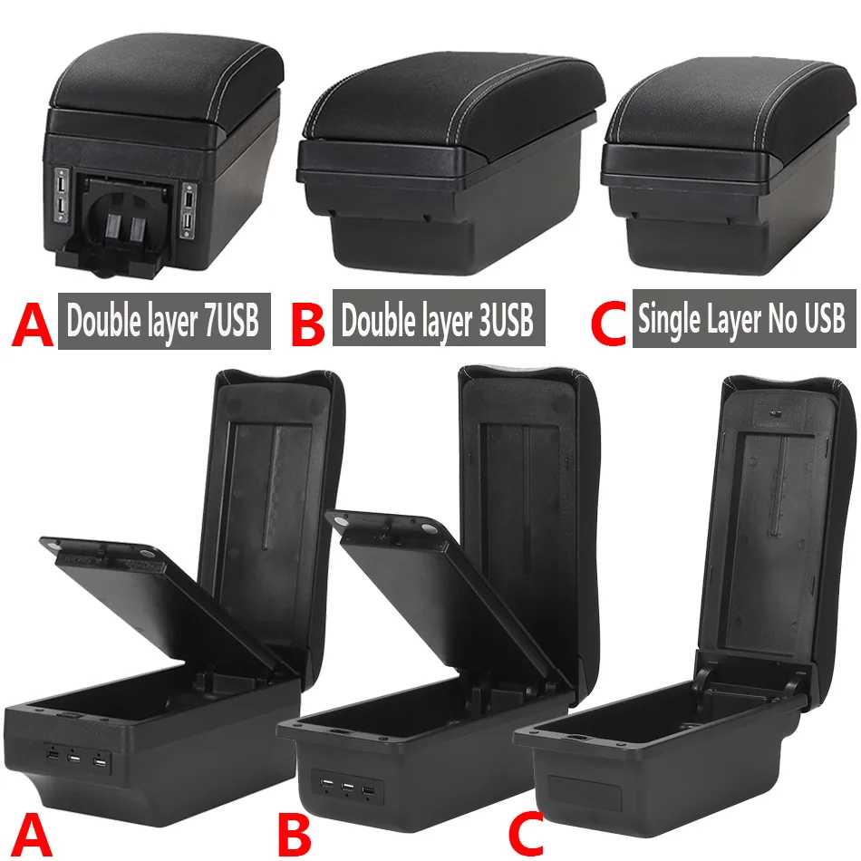 Car Armrest Box For Nissan Versa Tiida Latio 2007-2011 Auto Accessories