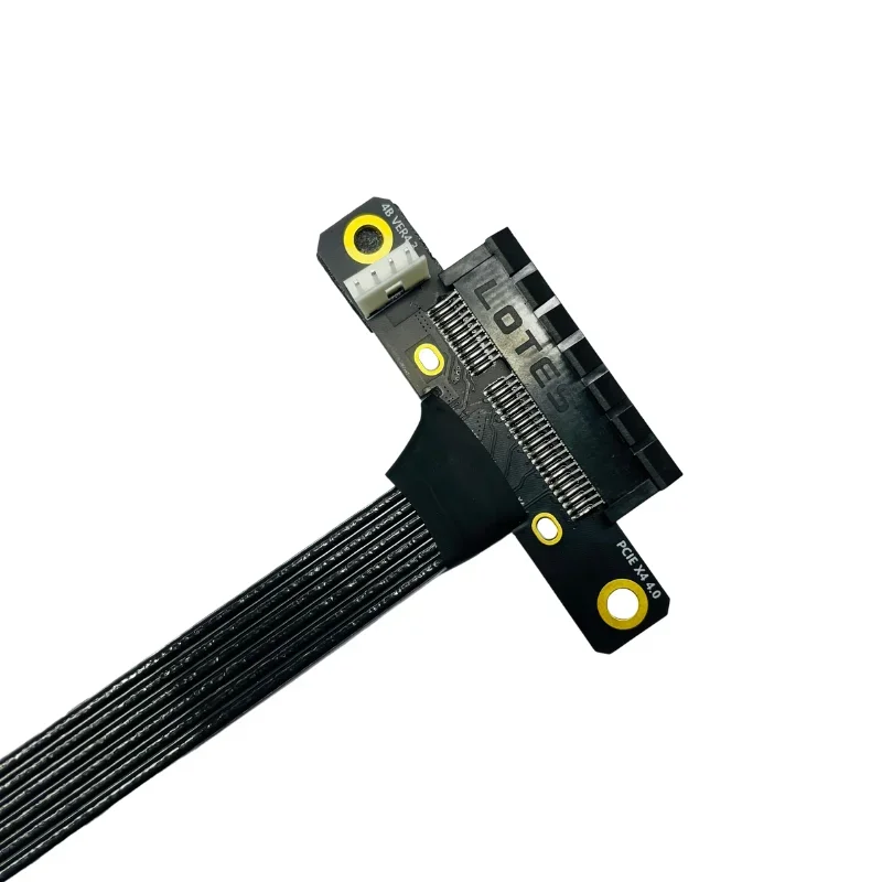 Cabo Adaptador de Extensão de Alta Velocidade M.2 Nvme para Pci-e 4.0 x4 Prateado Blindado Gen4 M-key Extensor Ssd Cabo Sata w - Imagem 2