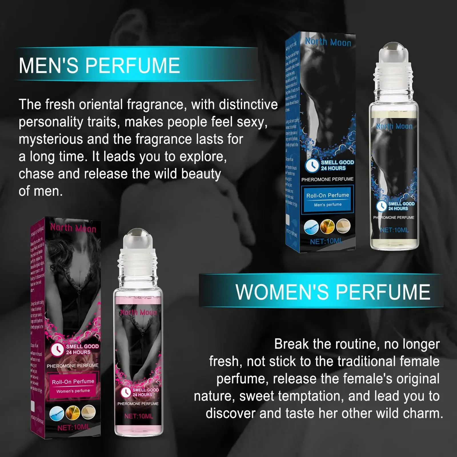 10ML Roll-on Pheromone Perfume Men Women Parfume Intimate Partner Flirting Seduction Erotic Perfumes Sexy Fragrance Body Scent