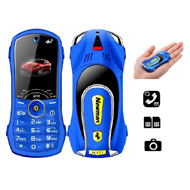 Mini teléfono móvil ligero resistente para niños, sin Internet, cubierta de  Metal, Simple de usar, divertido, genial, juguete de llave rusa - AliExpress