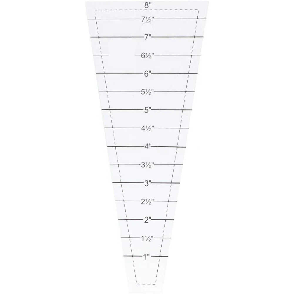 

Multi-function Clear Acrylic Quilting Template Ruler Triangular Dresden Patchwork Sewing Cutting Quilting Ruler DIY Craft Tools