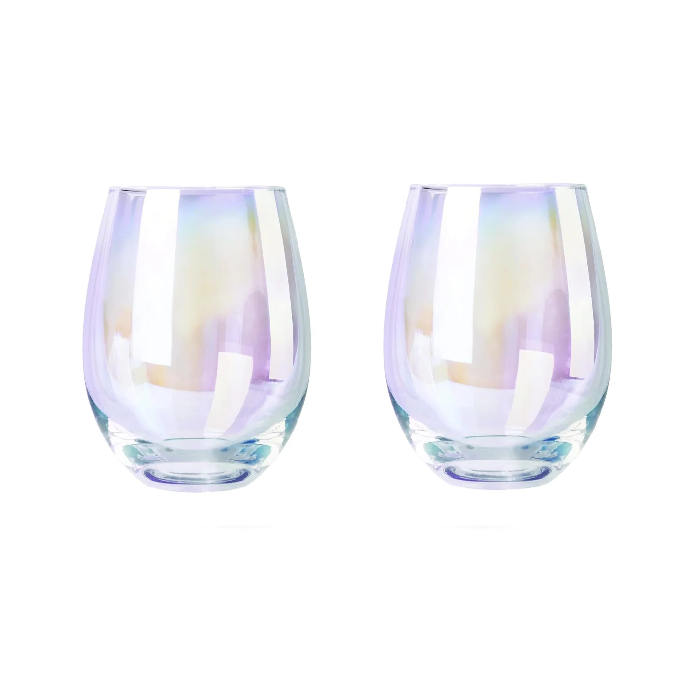 Rainbow Wine Glasses(Set of 2/Set of 4)-20 oz,Large Iridescent Wine Glasses ,Water Glass,Perfect for Gifts,Party,Home&Bar