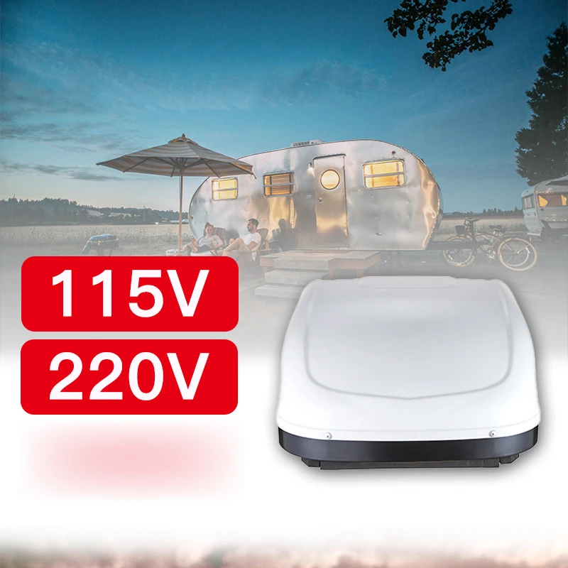 15700 BTU/H RV Roof Air Conditioner 115V/220V Large Range Refrigeration Electric Inverter Suitable for Camping RV Dining Car