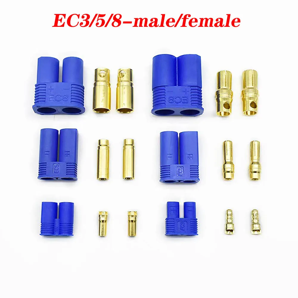 Connecteurs Batterie RC EC3 EC5 Mâle Femelle Lot 10 Pièces