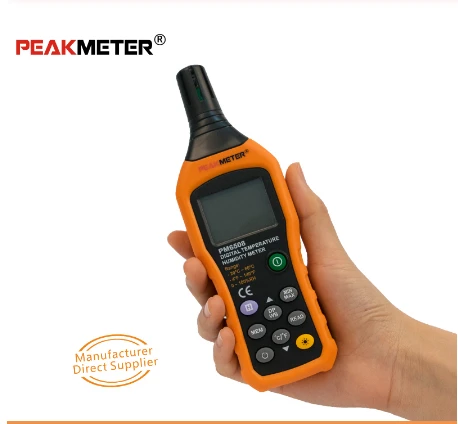 Peakmeter PM6508 MS6508 High Accuracy Digital ambient air temperature  Thermometer Humidity Meter hygrometer dew point - AliExpress