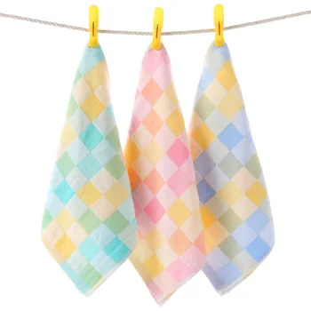 One Set of 5pcs Cotton Soft Newborn Baby Towels Baby Face Towel Handkerchief Bathing Feeding Face Washcloth Wipe Burp Cloth