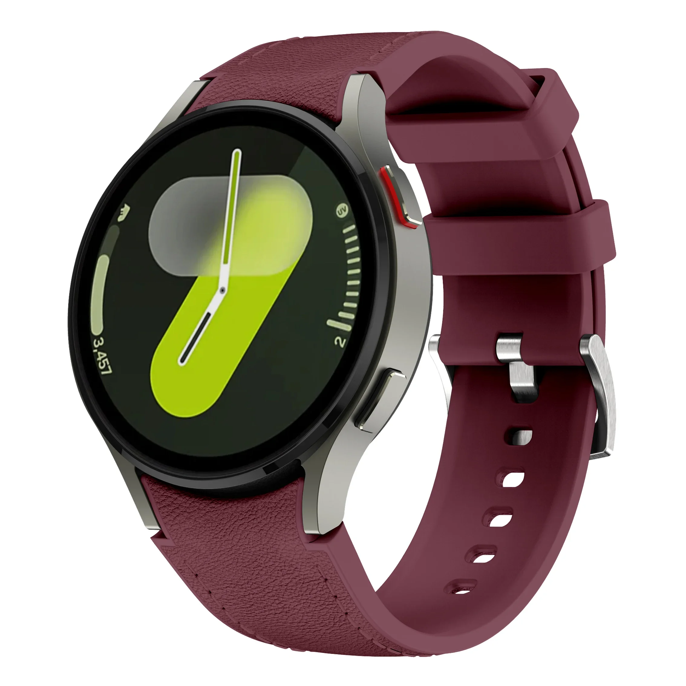 Premium Silicone-Leather Hybrid Wristband